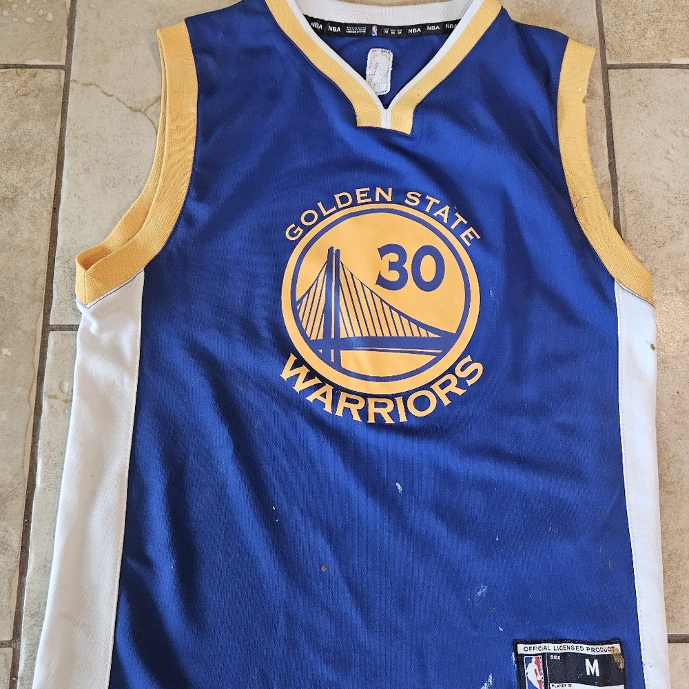 Golden State Warriors NBA Jersey Youth Medium Steph Curry